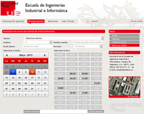 Interfaz con WebEx